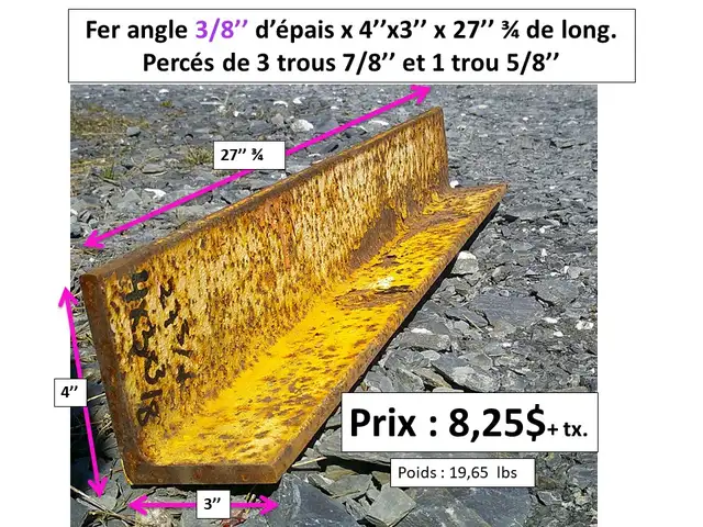 fer angle 5/16'' et 3/8'' d'épais dimensions et prix sur photos - Photo 5
