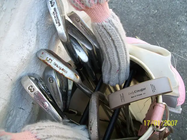 LADIES LEFT HAND GOLF CLUBS 11 clubs balls/tees $85/set. - Photo 6
