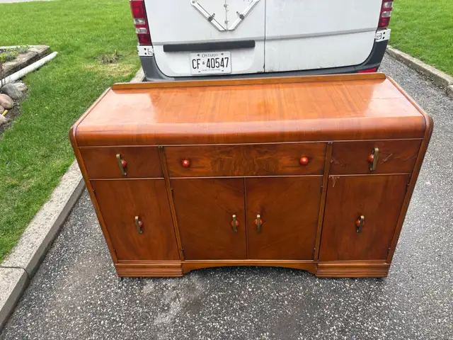 Free delivery antique Vintage Wooden Sideboard