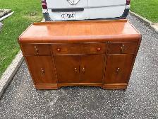 Free delivery antique Vintage Wooden Sideboard - Photo 3