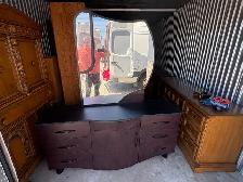 Free delivery used Curved Dresser with Mirror - Photo 5