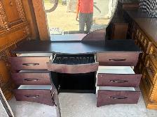 Free delivery used Curved Dresser with Mirror - Photo 8