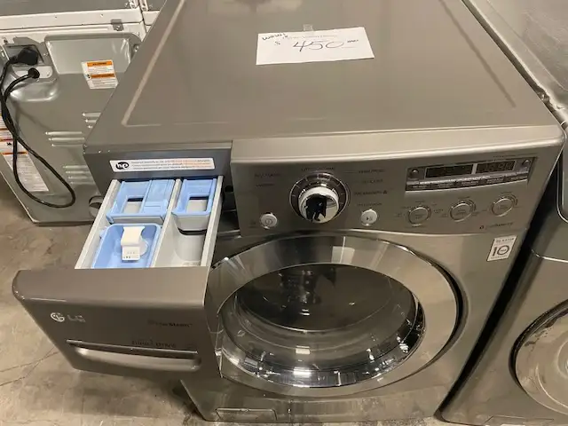 Laveuse seule frontale grise LG (remis à neuf) - Photo 2