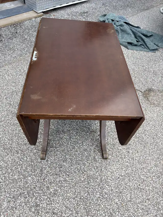 Free delivery used Drop leaf dining table - Photo 2