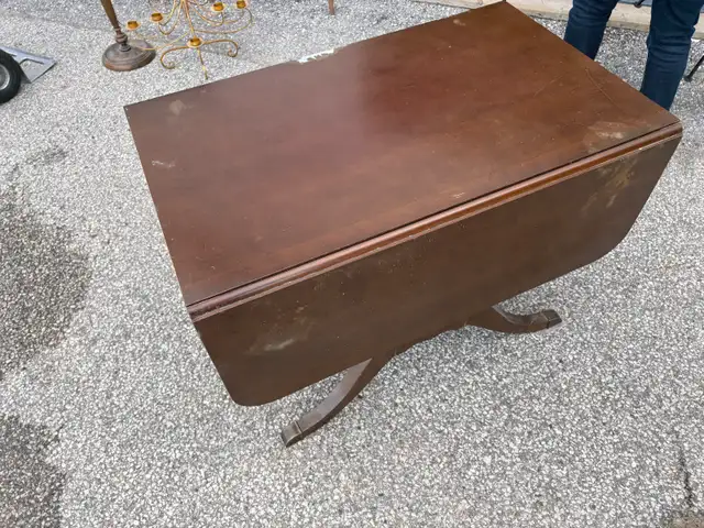 Free delivery used Drop leaf dining table - Photo 3