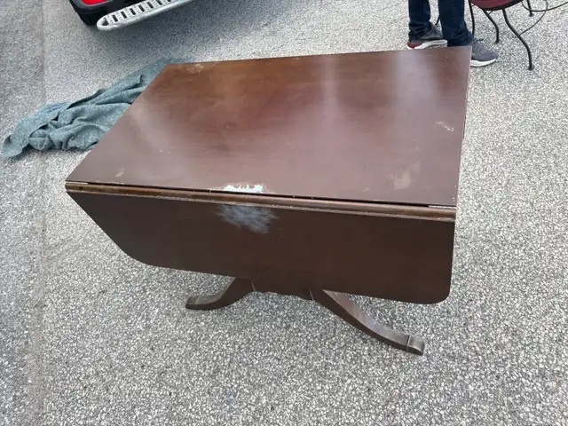 Free delivery used Drop leaf dining table - Photo 4