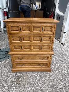 Free delivery used Solid Oak Wood Dresser Chest of Drawers