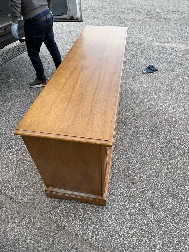 Free delivery used Solid Wood Dresser with 9 Drawers - Photo 10