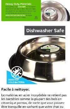 GAMELLE EN ACIER INOXYDABLE À ALIMENTATION OU EAU LENTE.$20. - Photo 8