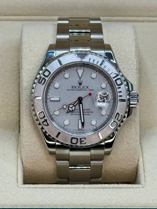 2004 Rolex Yachtmaster Platinum 40 16622