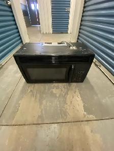 BLACK MICROWAVE OVER THE RANGE