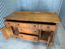 Free delivery antique Vintage Oak Sideboard Dresser - Photo 9