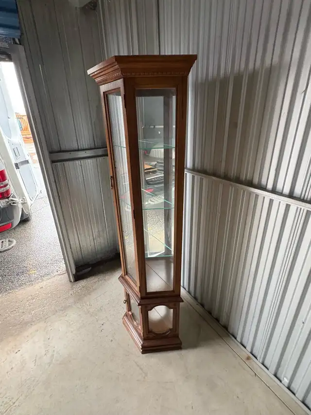 Free delivery used curio Glass Display Cabinet - Photo 3