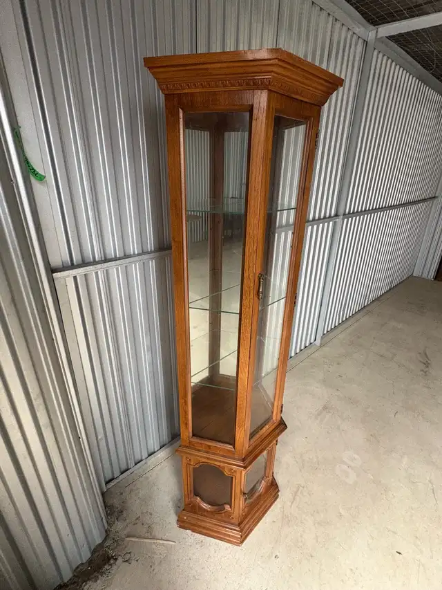 Free delivery used curio Glass Display Cabinet - Photo 4