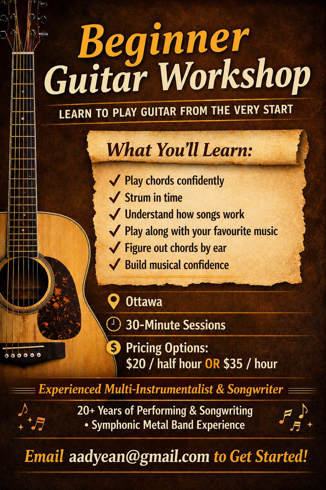 Beginner Guitar Lessons!