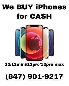 WE BUY! iPhone 12/12mini/12pro/12promax CASH PAID!