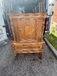 Free delivery Antique Oak Cabinet with Drawer