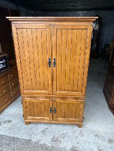 Free delivery used Wooden Armoire Cabinet