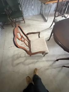 Free delivery used Wooden Dining Table with 4 chairs - Photo 6