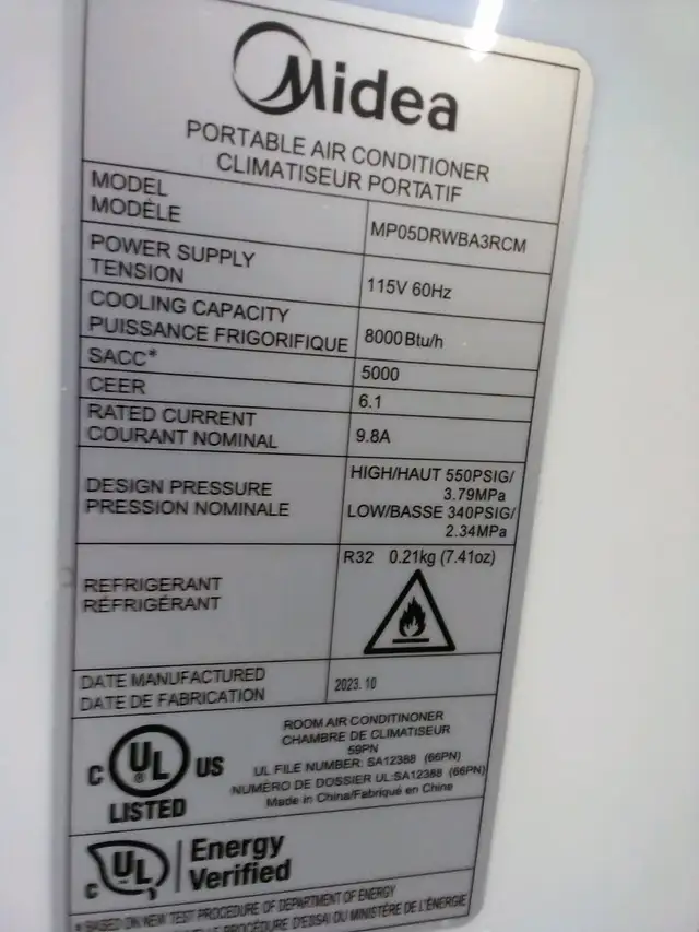 MIDEA Portable Air Conditioner - Photo 2