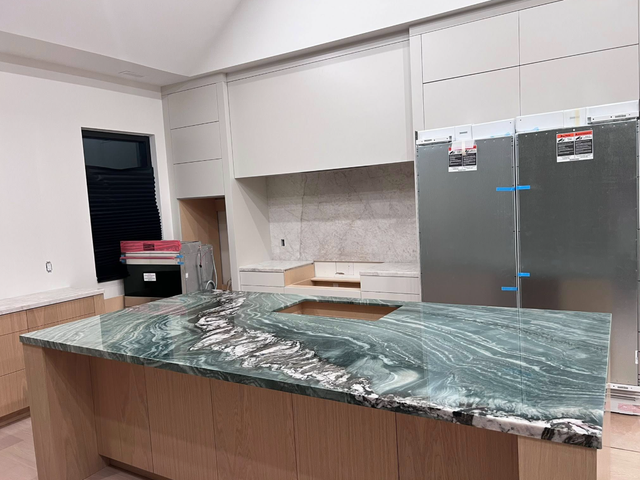 Apsara Beautiful Green Quartz Countertop with Beautiful Veins - Photo 2