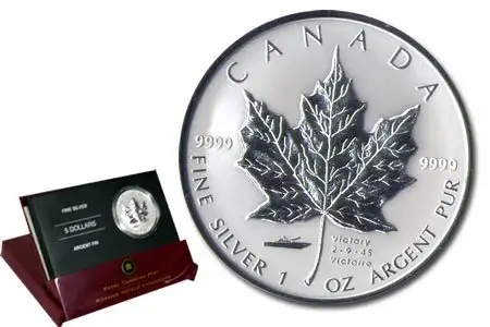 2005 Canada V-J Day (Victory) Privy Silver Maple Leaf - Photo 7