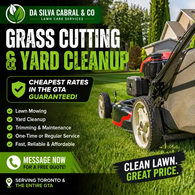 CHEAPEST GRASS CUTTING IN THE GTA – GUARANTEED