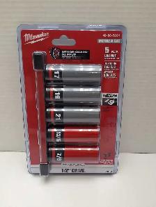 Milwaukee 49-66-7831 1/2' Drive 5 piece Lug Nut Sockets 'NEW'