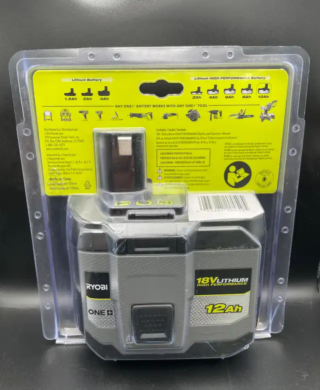 RYOBI ONE  12AH HIGH PERFORMANCE BATTERY - Photo 2
