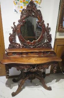 Antique Mirror Table