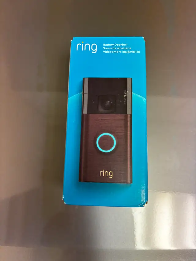 RING BATTERY DOORBELL CAMERA-AS NEW in Box
