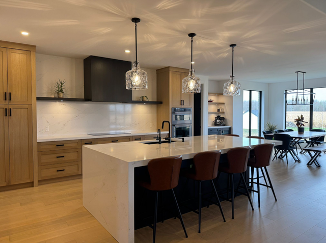 White Quartz Countertop With Beautiful Sparkles - Photo 2