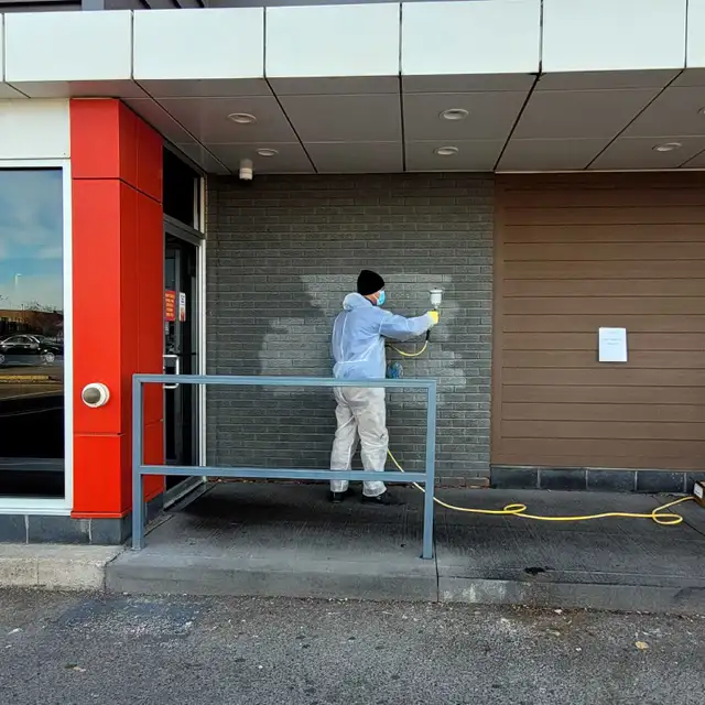 Painting and painting and power Washing