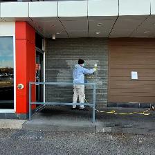 Painting and painting and power Washing