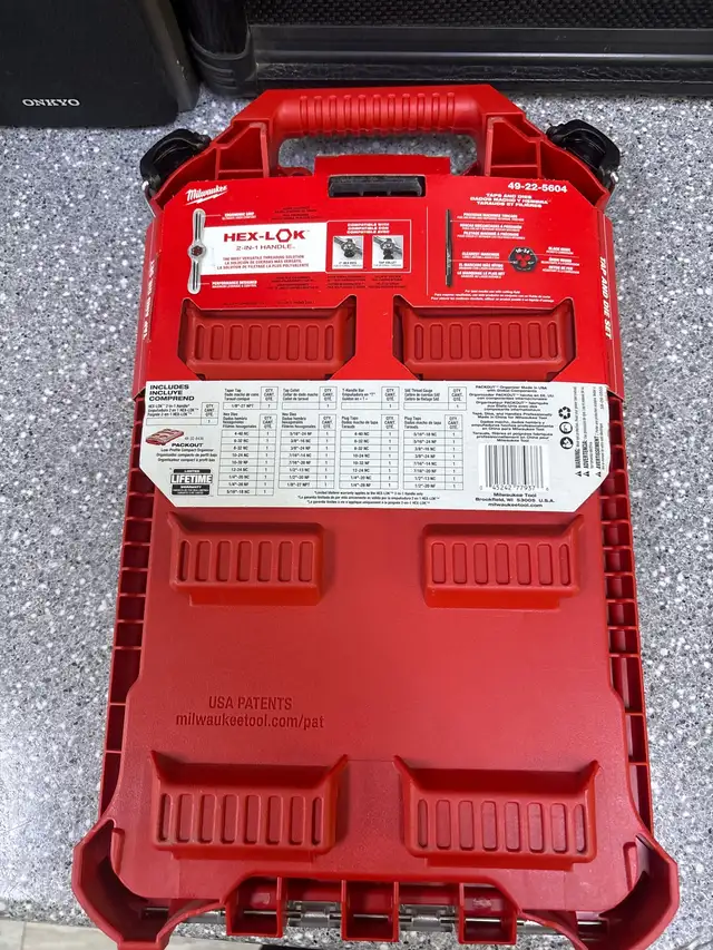 Milwaukee 49-22-5604 38 Pcs Tap & Die Set New - Photo 3