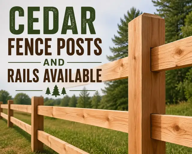 Cedar Fence Posts and Rails