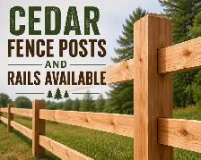 Cedar Fence Posts and Rails