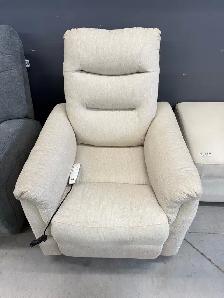 Sealy cream fabric power reclining lift chair