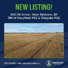 950.08 Acres | Fairlight & Redvers, SK Area
