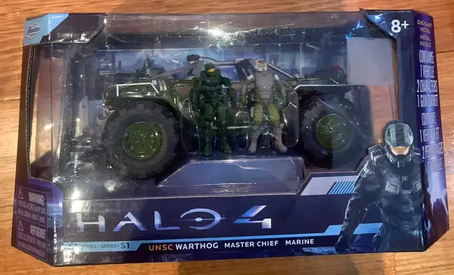 Halo 4 S-1 Series UNSC Warthog with Master Chief & Marine 7-Inch - Photo 7