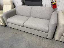 Modern fabric sofa in beige or grey