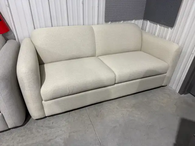 Modern fabric sofa in beige or grey - Photo 2