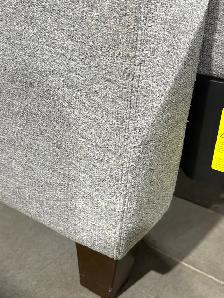 Grey fabric sofa with storage seats and fold out chaise - Photo 5