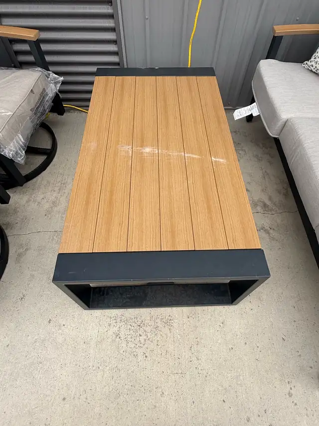 Outdoor patio sofa with 2 swivel chairs and table - Photo 4