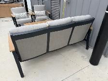 Outdoor patio sofa with 2 swivel chairs and table - Photo 5