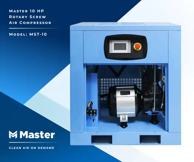10 HP Rotary Screw Air Compressor - Photo 3