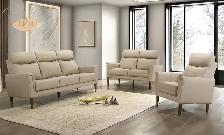 High End Ottawa  Furniture Store Leather Set, Beige Brown Black