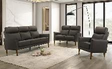 High End Ottawa  Furniture Store Leather Set, Beige Brown Black - Photo 2