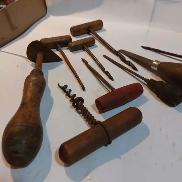 Old rusted hand tools