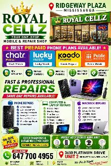 iPhone screen Samsung screen Repair On the spot service